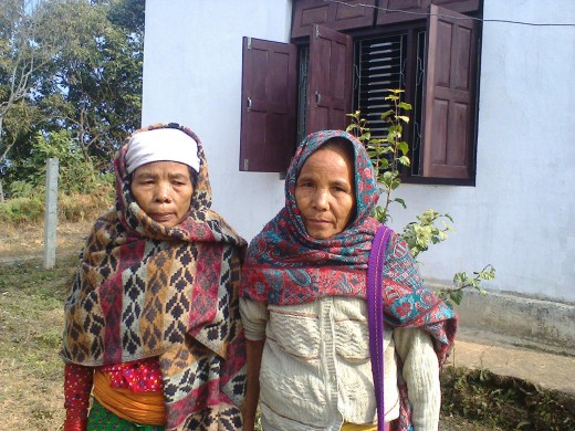 Mangali Bhujel and her Relative in Health Camp